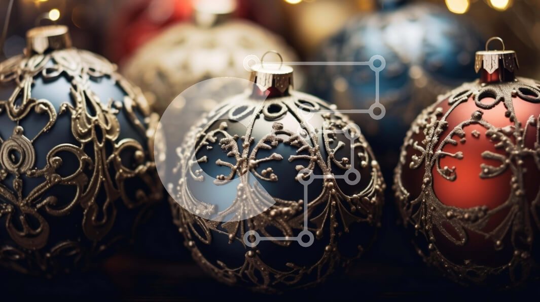 Intra Συλλεκτικό Ξύλινο Παζλ Plywood  4mm - Πολύχρωμα στολίδια διάταξη Σε Ξύλινο Κουτί - Διαστάσεις Puzzle: 10x10 cm – 25 κομμάτια