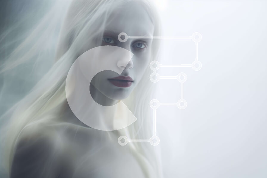 Intra Συλλεκτικό Ξύλινο Παζλ Plywood  4mm - Μυστηριώδης γυναίκα με ρέοντα μαλλιά Σε Ξύλινο Κουτί - Διαστάσεις Puzzle: 10x10 cm – 25 κομμάτια