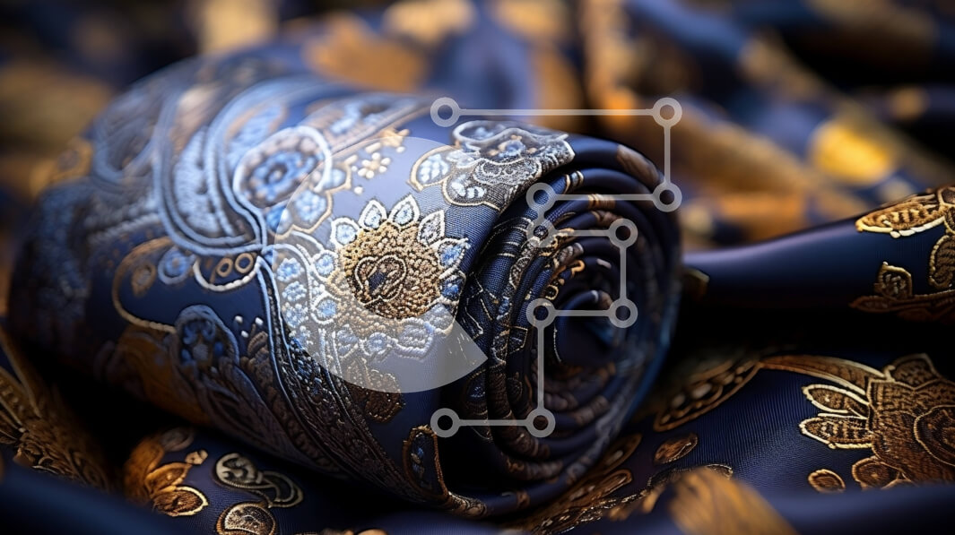 Σετ των 2 Intra Συλλεκτικό Ξύλινο Παζλ Plywood  4mm - Κομψή γραβάτα με σχέδιο Paisley για εκλεπτυσμένη εμφάνιση Σε Ξύλινο Κουτί - Διαστάσεις: 10x10 cm – 25 κομμάτια