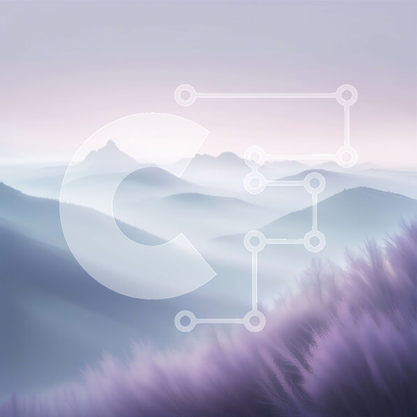 Intra Συλλεκτικό Ξύλινο Παζλ Plywood  4mm - Εκπληκτική εικόνα του πορφυρού ουρανού και των ομιχλωδών βουνών Σε Ξύλινο Κουτί - Διαστάσεις: 10x10 cm – 25 κομμάτια