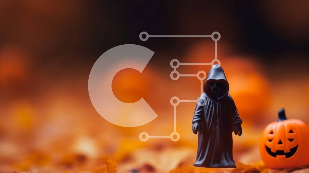 Intra Συλλεκτικό Ξύλινο Παζλ Plywood  4mm - Διακοσμήσεις αποκριών με φιγούρα παιχνιδιού και κολοκύθες Σε Ξύλινο Κουτί - Διαστάσεις Puzzle: 10x10 cm – 25 κομμάτια