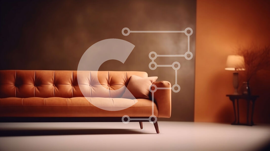 Intra Συλλεκτικό Ξύλινο Παζλ Plywood  4mm - Καφέ δερμάτινος καναπές σε μπεζ δωμάτιο με ξύλινο φωτιστικό Σε Ξύλινο Κουτί - Διαστάσεις Puzzle: 10x10 cm – 25 κομμάτια