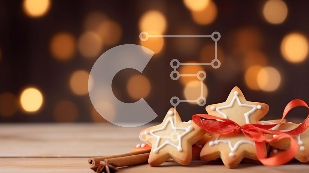 Σετ των 2 Intra Συλλεκτικό Ξύλινο Παζλ Plywood  4mm - Γιορτινά μπισκότα σε σχήμα αστεριού και ξυλάκια κανέλας Σε Ξύλινο Κουτί - Διαστάσεις: 10x10 cm – 25 κομμάτια