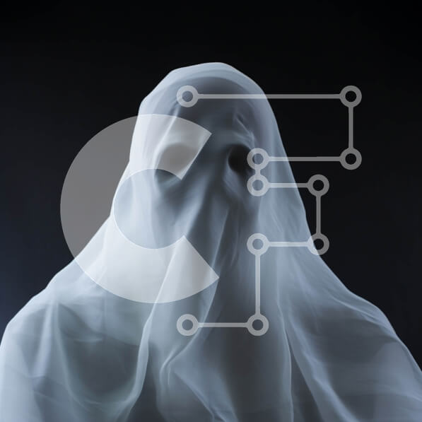 Intra Συλλεκτικό Ξύλινο Παζλ Plywood  4mm - Ghostly Figure που κρύβεται στο σκοτάδι Σε Ξύλινο Κουτί - Διαστάσεις Puzzle: 10x10 cm – 25 κομμάτια