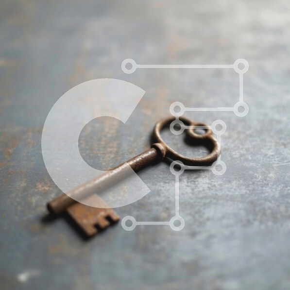 Intra Συλλεκτικό Ξύλινο Παζλ Plywood  4mm - Παλιό σκουριασμένο κλειδί σε σχήμα καρδιάς Σε Ξύλινο Κουτί - Διαστάσεις: 10x10 cm – 25 κομμάτια