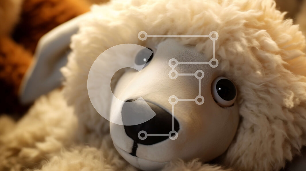 Intra Συλλεκτικό Ξύλινο Παζλ Plywood  4mm - Χαριτωμένα γεμιστά ζώα - Πρόβατο και πιθανός ελέφαντας ή καμηλοπάρδαλη Σε Ξύλινο Κουτί - Διαστάσεις: 10x10 cm – 25 κομμάτια