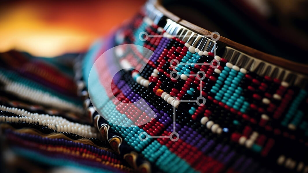 Intra Συλλεκτικό Ξύλινο Παζλ Plywood  4mm - Πολύχρωμο κολιέ με χάντρες σε ρούχα Σε Ξύλινο Κουτί - Διαστάσεις Puzzle: 10x10 cm – 25 κομμάτια