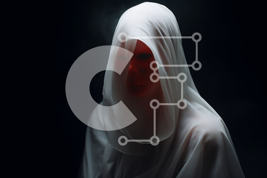 Intra Συλλεκτικό Ξύλινο Παζλ Plywood  4mm - Μυστηριώδης φιγούρα σε λευκό χρώμα που κρύβεται στο σκοτάδι Σε Ξύλινο Κουτί - Διαστάσεις Puzzle: 10x10 cm – 25 κομμάτια