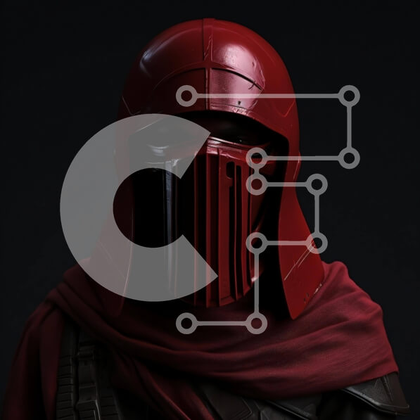 Intra Συλλεκτικό Ξύλινο Παζλ Plywood  4mm - Ο χαρακτήρας του Star Wars με κόκκινο κράνος και μαύρο μανδύα Σε Ξύλινο Κουτί - Διαστάσεις Puzzle: 10x10 cm – 25 κομμάτια