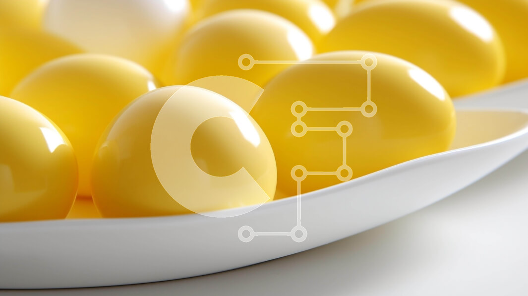 Σετ των 2 Intra Συλλεκτικό Ξύλινο Παζλ Plywood  4mm - Λευκό πιάτο με σπασμένα και ολόκληρα κίτρινα αυγά Σε Ξύλινο Κουτί - Διαστάσεις: 10x10 cm – 25 κομμάτια