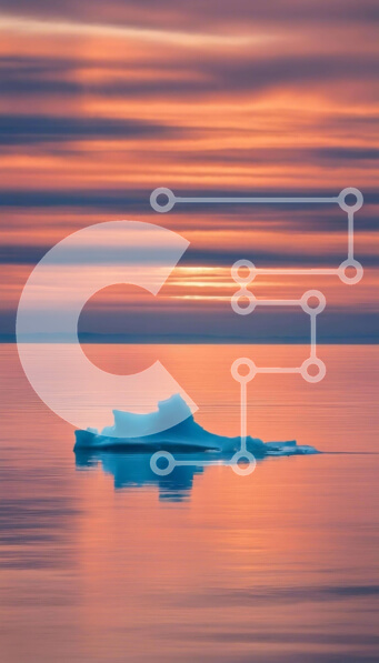 Σετ των 2 Intra Συλλεκτικό Ξύλινο Παζλ Plywood  4mm - Μοναχικό παγόβουνο στο ηλιοβασίλεμα Σε Ξύλινο Κουτί - Διαστάσεις: 10x10 cm – 25 κομμάτια