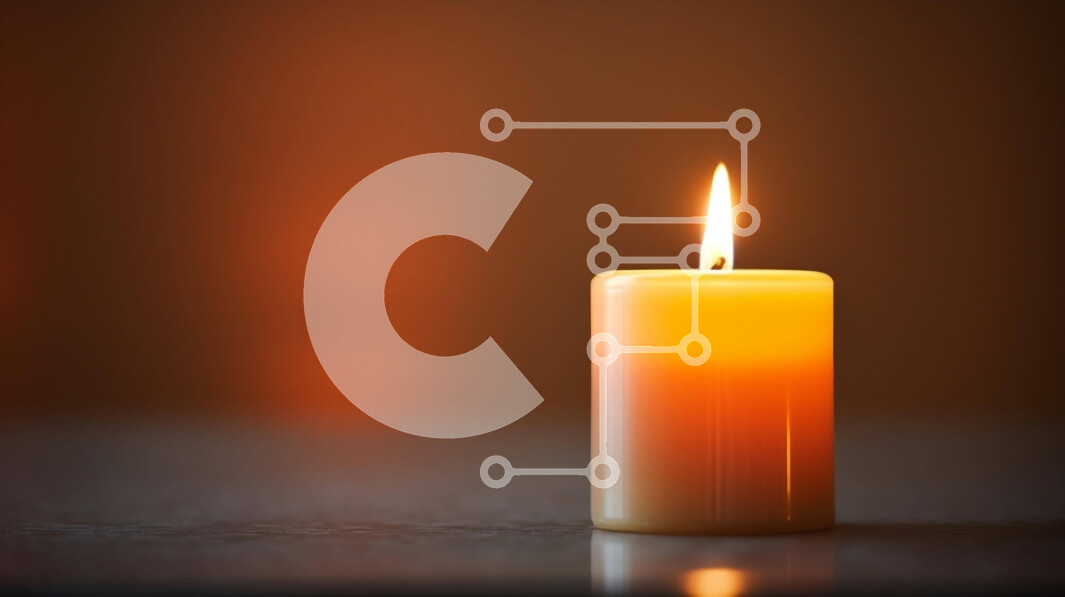 Intra Συλλεκτικό Ξύλινο Παζλ Plywood  4mm - Μονό αναμμένο κερί σε πορτοκαλί φόντο Σε Ξύλινο Κουτί - Διαστάσεις: 10x10 cm – 25 κομμάτια