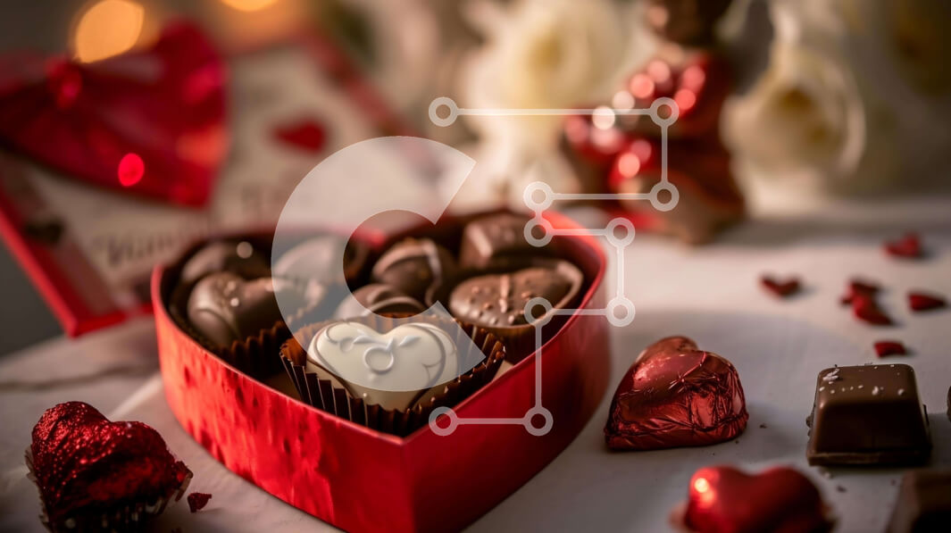 Intra Συλλεκτικό Ξύλινο Παζλ Plywood  4mm - Κουτί με σοκολάτες και γλυκά σε σχήμα καρδιάς Σε Ξύλινο Κουτί - Διαστάσεις: 10x10 cm – 25 κομμάτια