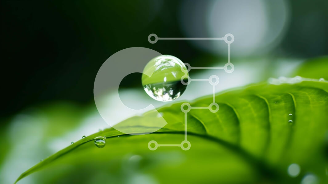 Intra Συλλεκτικό Ξύλινο Παζλ Plywood  4mm - Σταγονίδιο νερού στο πράσινο φύλλο Σε Ξύλινο Κουτί - Διαστάσεις: 10x10 cm – 25 κομμάτια