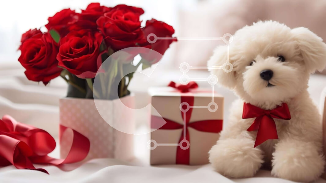 Intra Συλλεκτικό Ξύλινο Παζλ Plywood  4mm - Ρομαντικά δώρα με αρκουδάκι και τριαντάφυλλα Σε Ξύλινο Κουτί - Διαστάσεις: 10x10 cm – 25 κομμάτια