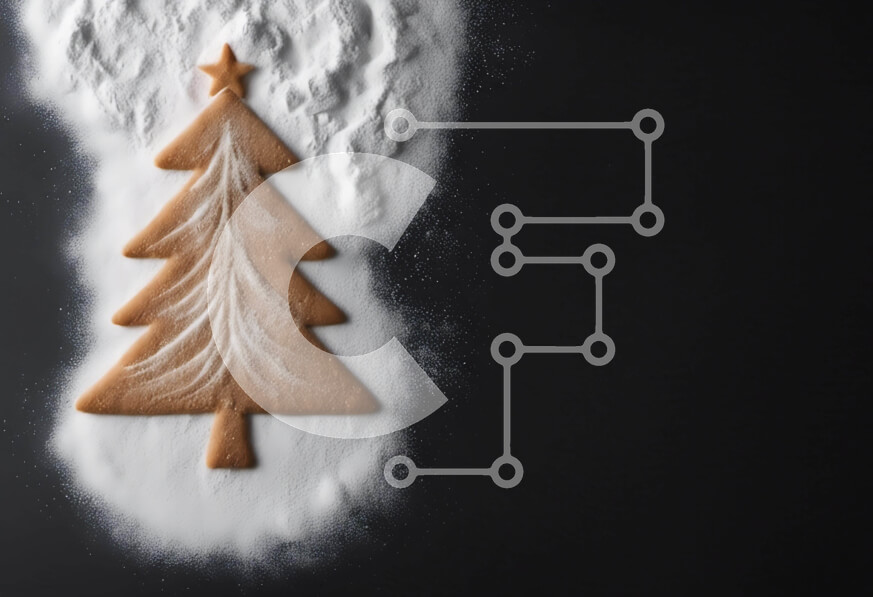 Intra Συλλεκτικό Ξύλινο Παζλ Plywood  4mm - Μπισκότο με μελόψωμο στολισμένο ως χριστουγεννιάτικο δέντρο Σε Ξύλινο Κουτί - Διαστάσεις: 10x10 cm – 25 κομμάτια