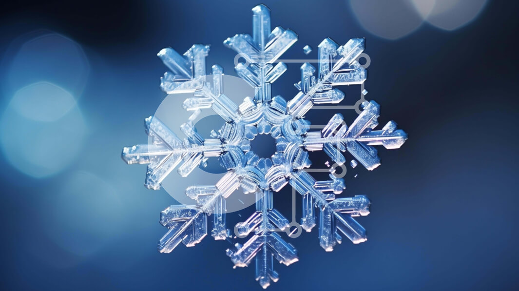 Intra Συλλεκτικό Ξύλινο Παζλ Plywood  4mm - Γυάλινη διακόσμηση με νιφάδες χιονιού Σε Ξύλινο Κουτί - Διαστάσεις Puzzle: 10x10 cm – 25 κομμάτια