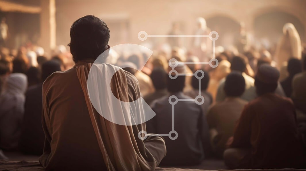 Intra Συλλεκτικό Ξύλινο Παζλ Plywood  4mm - Άνδρας που κάθεται σε μια θρησκευτική τελετή Σε Ξύλινο Κουτί - Διαστάσεις Puzzle: 10x10 cm – 25 κομμάτια