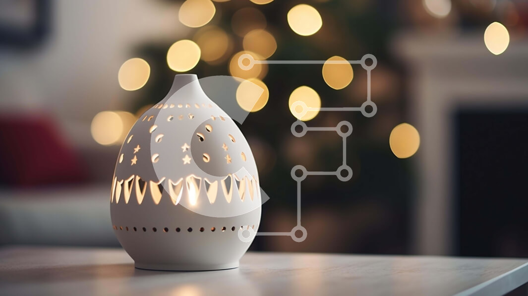 Intra Συλλεκτικό Ξύλινο Παζλ Plywood  4mm - Κομψό σαλόνι με λευκό κερί Σε Ξύλινο Κουτί - Διαστάσεις Puzzle: 10x10 cm – 25 κομμάτια