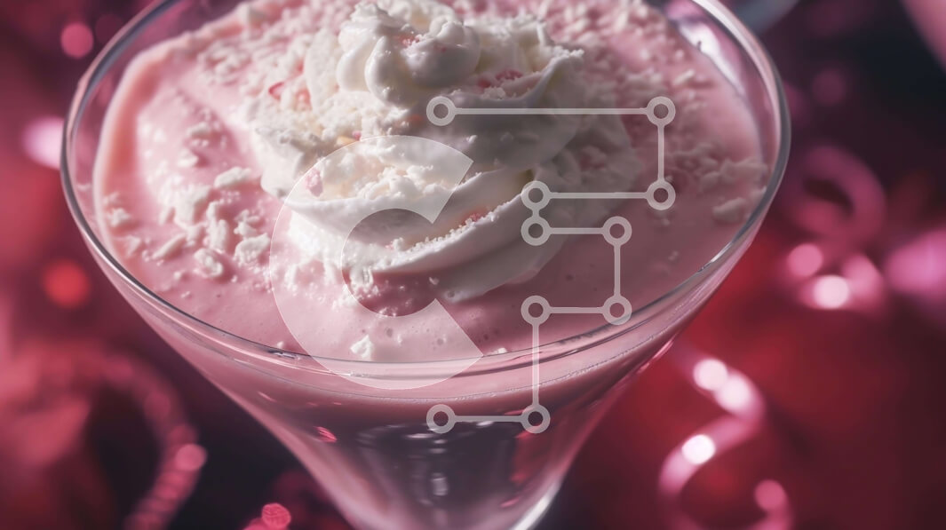 Σετ των 2 Intra Συλλεκτικό Ξύλινο Παζλ Plywood  4mm - Ροζ Milkshake με σαντιγί και Πασπαλίζουμε Σε Ξύλινο Κουτί - Διαστάσεις: 10x10 cm – 25 κομμάτια