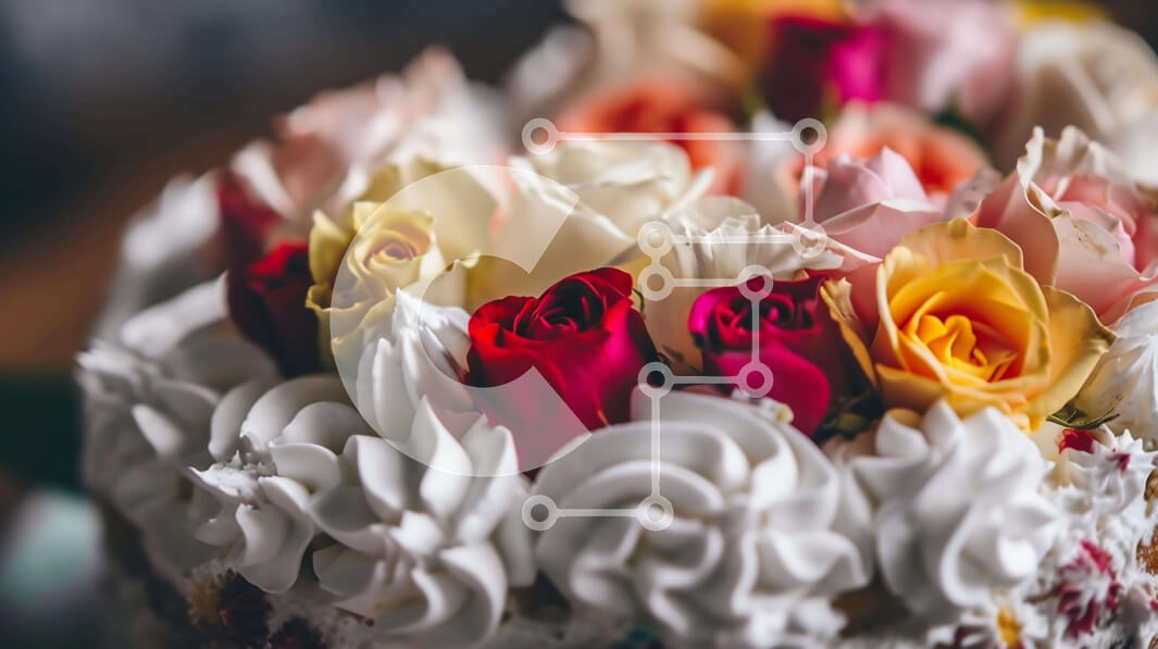 Σετ των 2 Intra Συλλεκτικό Ξύλινο Παζλ Plywood  4mm - Περίτεχνα διακοσμημένη φλοράλ τούρτα για ειδική περίσταση Σε Ξύλινο Κουτί - Διαστάσεις: 10x10 cm – 25 κομμάτια