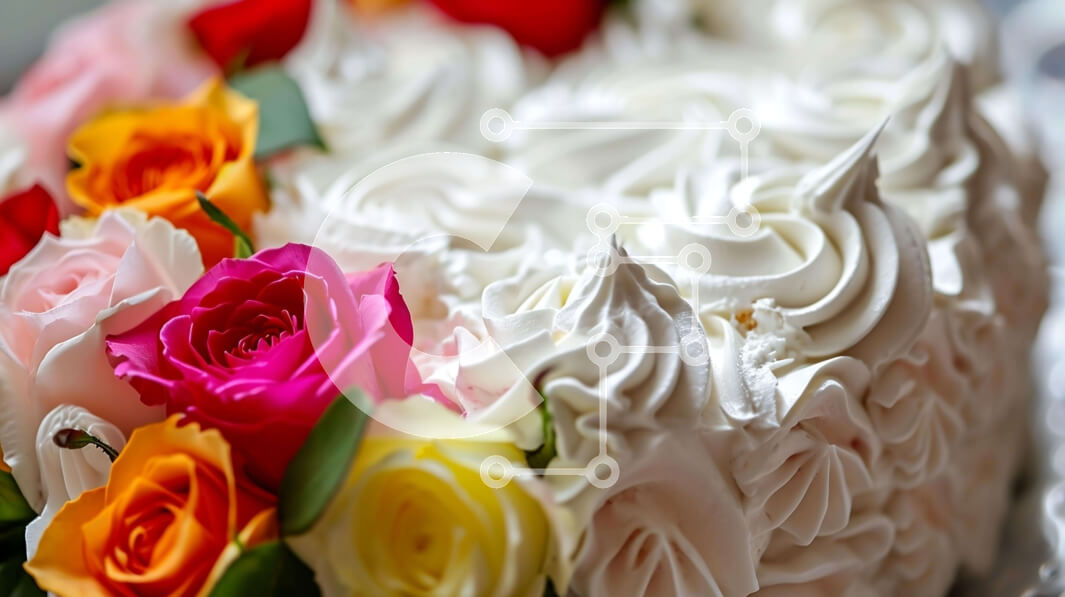 Σετ των 2 Intra Συλλεκτικό Ξύλινο Παζλ Plywood  4mm - Πολύχρωμο Rose Cake με σαντιγί Σε Ξύλινο Κουτί - Διαστάσεις: 10x10 cm – 25 κομμάτια