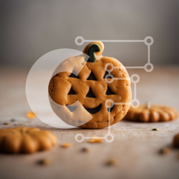 Σετ των 2 Intra Συλλεκτικό Ξύλινο Παζλ Plywood  4mm - Μπισκότο σε σχήμα κολοκύθας με κρακεράκια Σε Ξύλινο Κουτί - Διαστάσεις: 10x10 cm – 25 κομμάτια