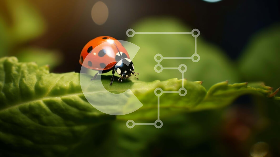 Intra Συλλεκτικό Ξύλινο Παζλ Plywood  4mm - Πασχαλίτσα σε πράσινα φύλλα με θολό φόντο Σε Ξύλινο Κουτί - Διαστάσεις: 10x10 cm – 25 κομμάτια