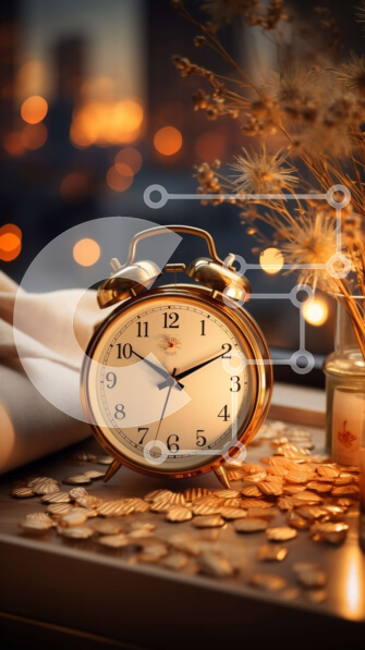 Intra Συλλεκτικό Ξύλινο Παζλ Plywood  4mm - Άνετο υπνοδωμάτιο με Ξυπνητήρι, λουλούδια και κεριά Σε Ξύλινο Κουτί - Διαστάσεις Puzzle: 10x10 cm – 25 κομμάτια