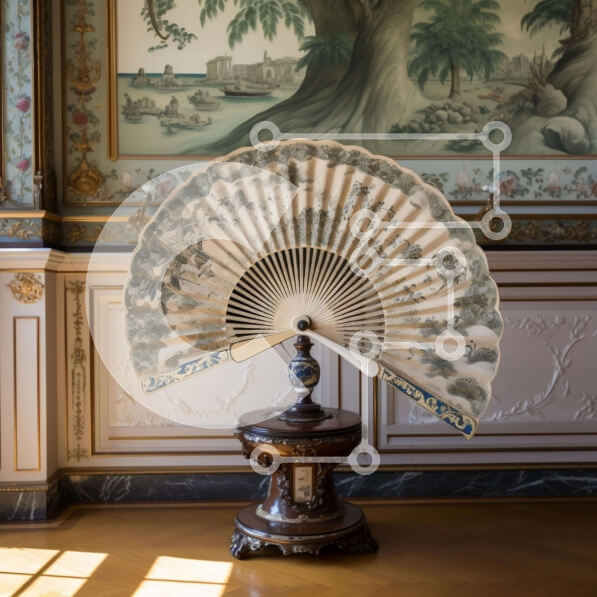 Intra Συλλεκτικό Ξύλινο Παζλ Plywood  4mm - Δωμάτιο με περίτεχνα διακόσμηση με μεγάλο ανεμιστήρα Σε Ξύλινο Κουτί - Διαστάσεις Puzzle: 10x10 cm – 25 κομμάτια