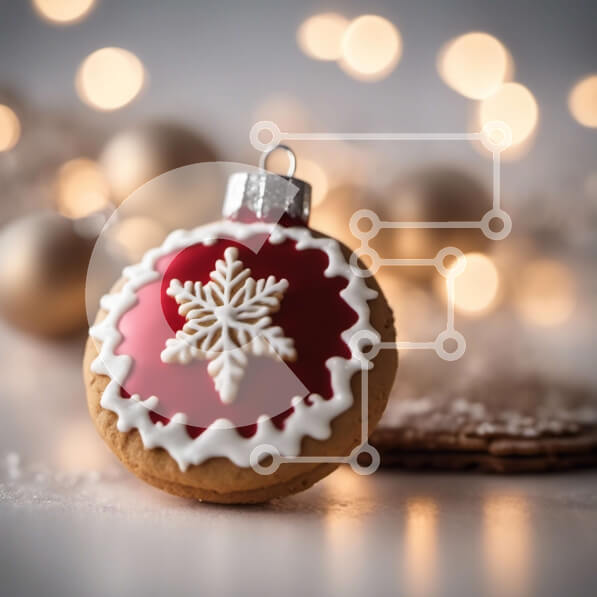 Intra Συλλεκτικό Ξύλινο Παζλ Plywood  4mm - Στολίδι νιφάδα χιονιού και χριστουγεννιάτικες διακοσμήσεις Σε Ξύλινο Κουτί - Διαστάσεις: 10x10 cm – 25 κομμάτια