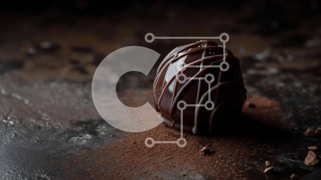 Σετ των 2 Intra Συλλεκτικό Ξύλινο Παζλ Plywood  4mm - Μαύρο σοκολατένιο αυγό με ζάχαρη άχνη Σε Ξύλινο Κουτί - Διαστάσεις: 10x10 cm – 25 κομμάτια