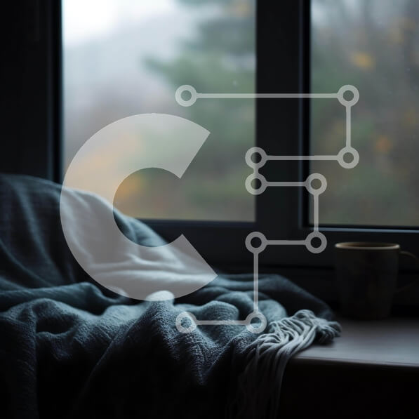 Intra Συλλεκτικό Ξύλινο Παζλ Plywood  4mm - Άνετη κουβέρτα και φλιτζάνι στο περβάζι παραθύρου Σε Ξύλινο Κουτί - Διαστάσεις Puzzle: 10x10 cm – 25 κομμάτια