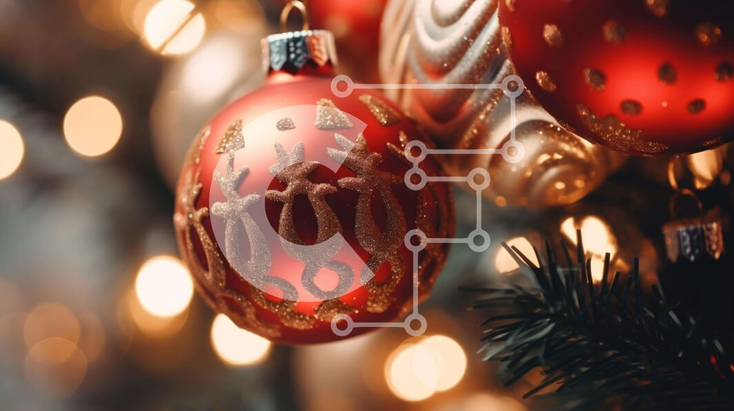 Intra Συλλεκτικό Ξύλινο Παζλ Plywood  4mm - Κρεμαστά στολίδια χριστουγεννιάτικου δέντρου Σε Ξύλινο Κουτί - Διαστάσεις: 10x10 cm – 25 κομμάτια