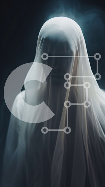 Intra Συλλεκτικό Ξύλινο Παζλ Plywood  4mm - Mysterious Ghostly Figure in the Dark with Smoke Σε Ξύλινο Κουτί - Διαστάσεις Puzzle: 10x10 cm – 25 κομμάτια