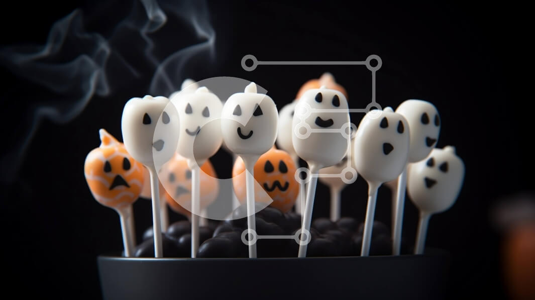 Σετ των 2 Intra Συλλεκτικό Ξύλινο Παζλ Plywood  4mm - Γλειφιτζούρια σε σχήμα φαντάσματος σε ξυλάκια με καπνό και καραμέλα Σε Ξύλινο Κουτί - Διαστάσεις: 10x10 cm – 25 κομμάτια