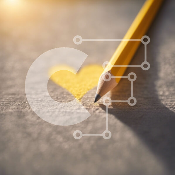 Intra Συλλεκτικό Ξύλινο Παζλ Plywood  4mm - Κίτρινο μολύβι σε χαρτί Σε Ξύλινο Κουτί - Διαστάσεις Puzzle: 10x10 cm – 25 κομμάτια