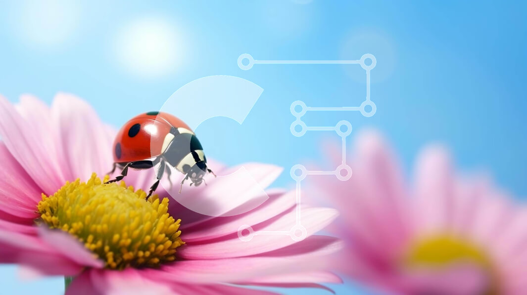 Intra Συλλεκτικό Ξύλινο Παζλ Plywood  4mm - Πασχαλίτσα στα ροζ λουλούδια της μαργαρίτας Σε Ξύλινο Κουτί - Διαστάσεις: 10x10 cm – 25 κομμάτια