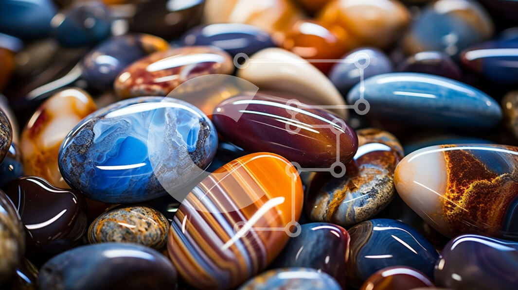 Intra Συλλεκτικό Ξύλινο Παζλ Plywood  4mm - Πολύχρωμο σωρό βράχου Σε Ξύλινο Κουτί - Διαστάσεις: 10x10 cm – 25 κομμάτια