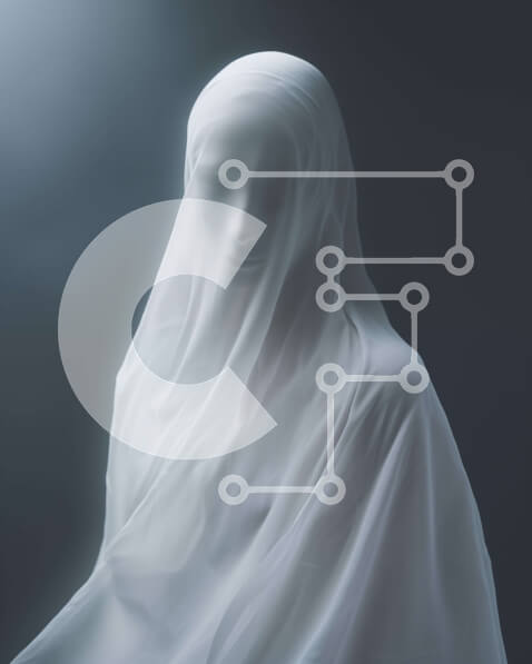 Intra Συλλεκτικό Ξύλινο Παζλ Plywood  4mm - Μυστηριώδης λευκή γυναίκα με περίτεχνο πέπλο Σε Ξύλινο Κουτί - Διαστάσεις Puzzle: 10x10 cm – 25 κομμάτια