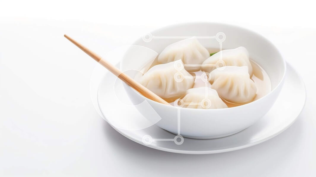 Σετ των 2 Intra Συλλεκτικό Ξύλινο Παζλ Plywood  4mm - Ζυμαρικά στον ατμό σε λευκό φλιτζάνι με ξυλάκια Σε Ξύλινο Κουτί - Διαστάσεις: 10x10 cm – 25 κομμάτια