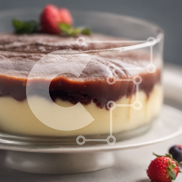 Σετ των 2 Intra Συλλεκτικό Ξύλινο Παζλ Plywood  4mm - Κομψό επιδόρπιο σοκολάτας με φρέσκες φράουλες Σε Ξύλινο Κουτί - Διαστάσεις: 10x10 cm – 25 κομμάτια