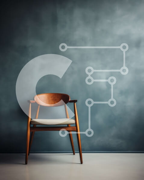 Intra Συλλεκτικό Ξύλινο Παζλ Plywood  4mm - Άδεια ξύλινη καρέκλα σε δωμάτιο με χαμηλό φωτισμό Σε Ξύλινο Κουτί - Διαστάσεις Puzzle: 10x10 cm – 25 κομμάτια