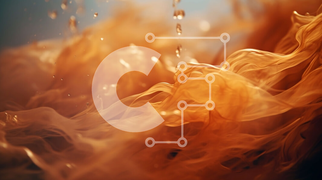 Intra Συλλεκτικό Ξύλινο Παζλ Plywood  4mm - Αφηρημένη κινηματογράφηση σε πρώτο πλάνο του πορτοκαλί υγρού πιτσιλίσματος και ροής Σε Ξύλινο Κουτί - Διαστάσεις Puzzle: 10x10 cm – 25 κομμάτια