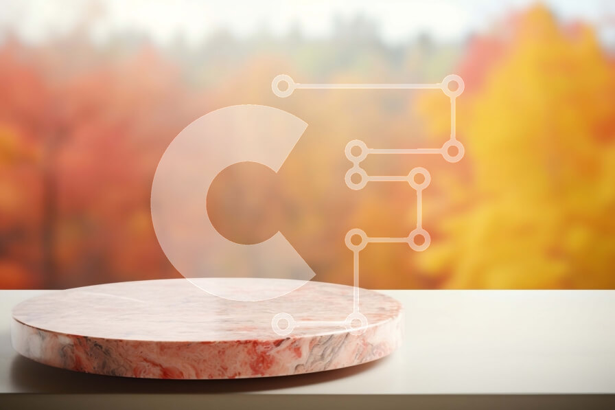 Intra Συλλεκτικό Ξύλινο Παζλ Plywood  4mm - Τραπέζι από λευκό μάρμαρο με φόντο το φθινοπωρινό δάσος Σε Ξύλινο Κουτί - Διαστάσεις Puzzle: 10x10 cm – 25 κομμάτια