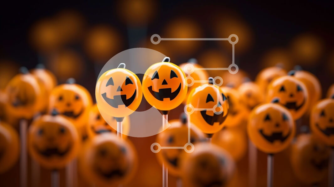 Intra Συλλεκτικό Ξύλινο Παζλ Plywood  4mm - Ομάδα γλειφιτζούρια σε σχήμα κολοκύθας για το Halloween Σε Ξύλινο Κουτί - Διαστάσεις Puzzle: 10x10 cm – 25 κομμάτια