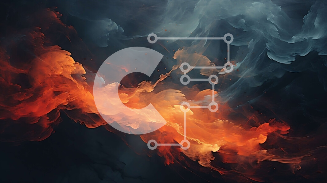 Intra Συλλεκτικό Ξύλινο Παζλ Plywood  4mm - Κοντινό πλάνο μιας στροβιλιζόμενης φλόγας σε πορτοκαλί και μπλε χρώματα Σε Ξύλινο Κουτί - Διαστάσεις Puzzle: 10x10 cm – 25 κομμάτια