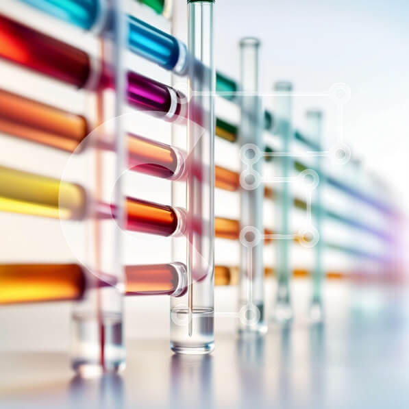 Intra Συλλεκτικό Ξύλινο Παζλ Plywood  4mm - Πολύχρωμος επιστημονικός πειραματισμός με δοκιμαστικούς σωλήνες Σε Ξύλινο Κουτί - Διαστάσεις Puzzle: 10x10 cm – 25 κομμάτια