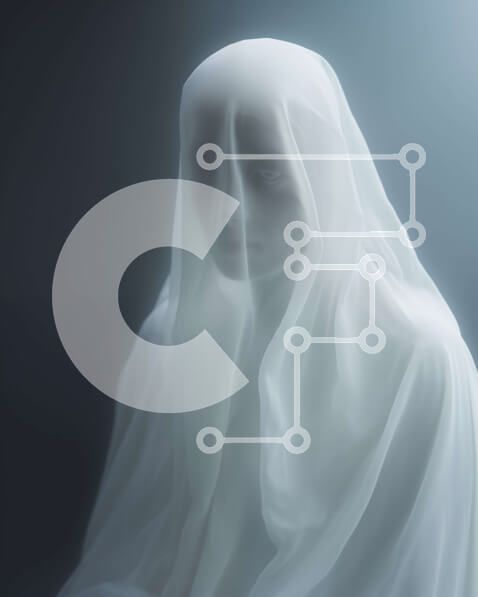 Intra Συλλεκτικό Ξύλινο Παζλ Plywood  4mm - Ghostly Figure in Shadows Σε Ξύλινο Κουτί - Διαστάσεις Puzzle: 10x10 cm – 25 κομμάτια