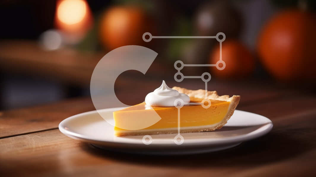 Σετ των 2 Intra Συλλεκτικό Ξύλινο Παζλ Plywood  4mm - Φέτα κολοκυθόπιτα με σαντιγί σε λευκό πιάτο Σε Ξύλινο Κουτί - Διαστάσεις: 10x10 cm – 25 κομμάτια